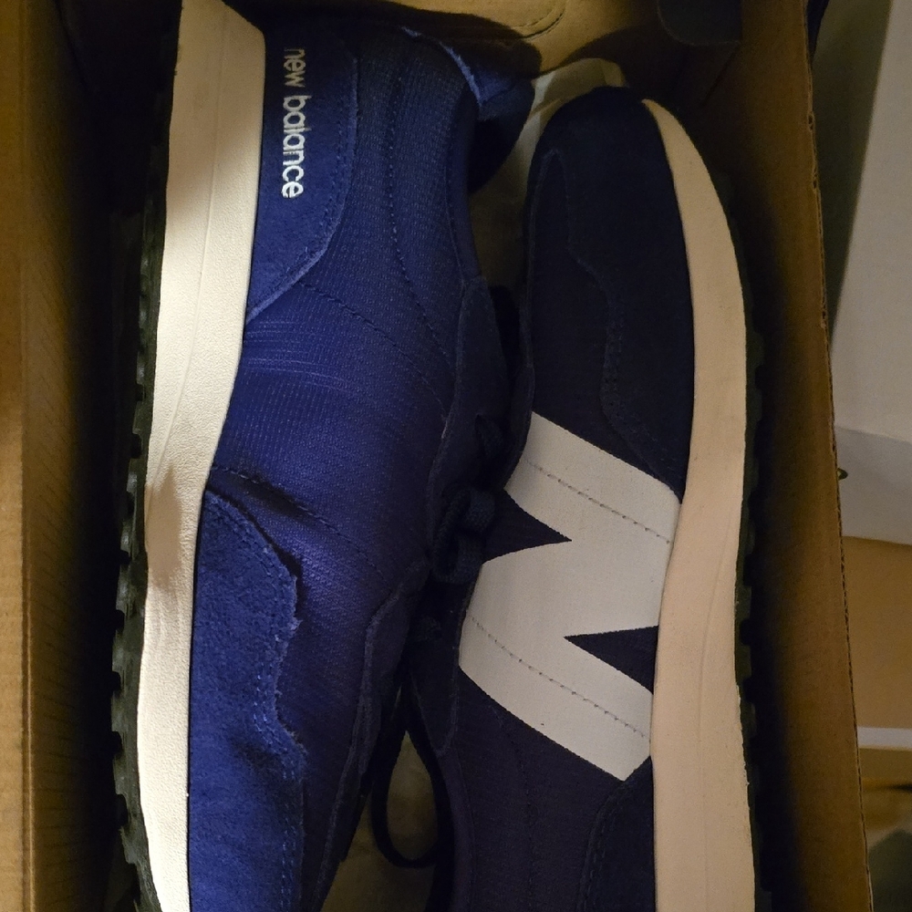 New Balance Purple and White Sneakers with Signature Logo
